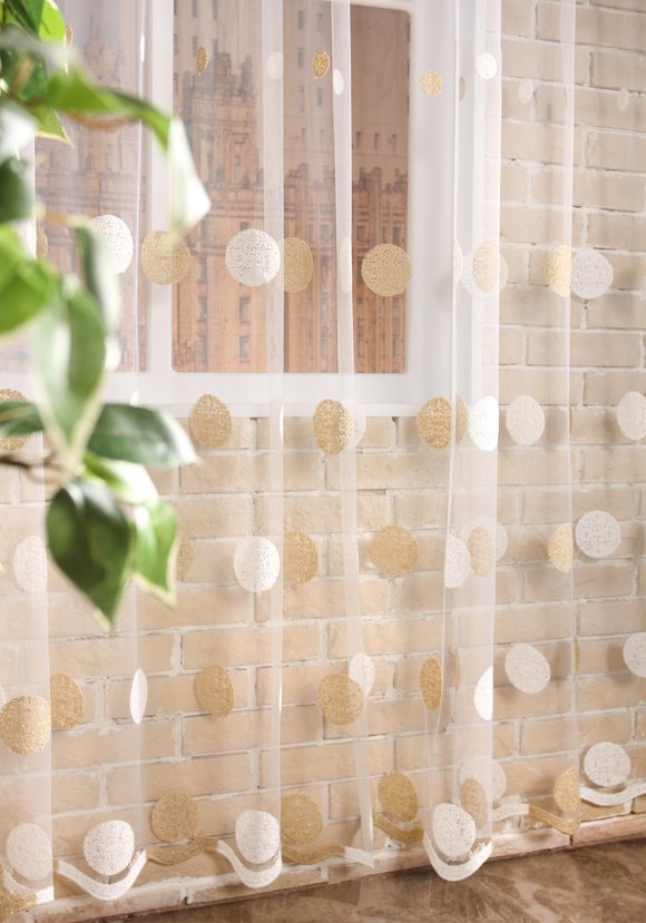 Тюль интерьерный Жемчужный дождь шир.  580, рис. 1