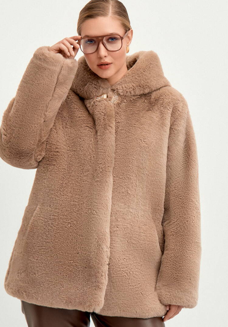 Шуба из эко меха Мишель шир.  750, рис. 27