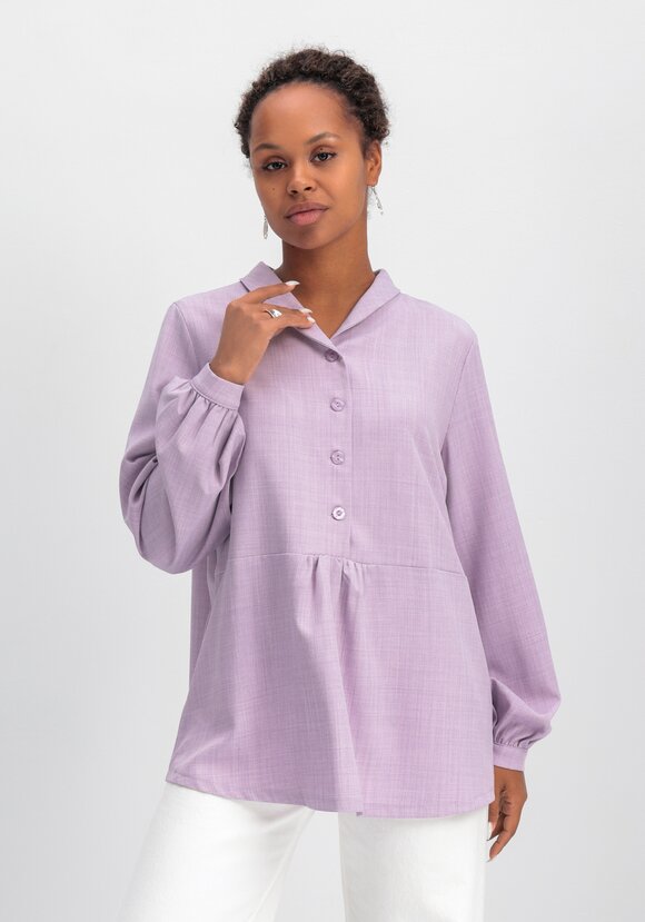 Блуза с шалевым воротом шир.  580, рис. 17