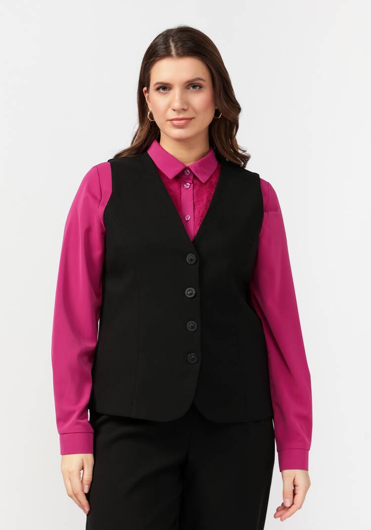 Жилет классический на пуговицах шир.  750, рис. 17