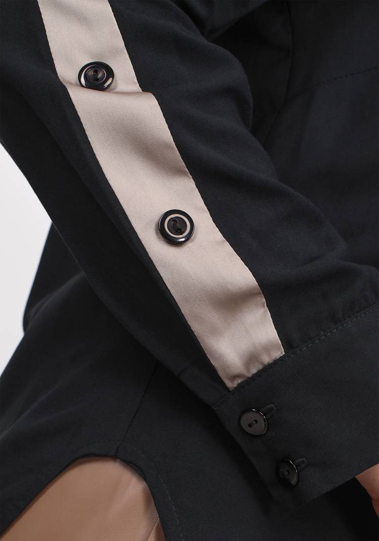 Блуза прямого силуэта с лампасами шир.  750, рис. 4