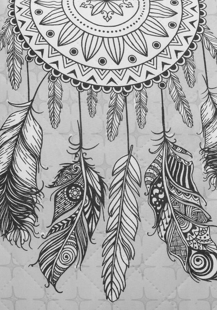 Подушка с ромашкой Ловец снов шир.  750, рис. 6