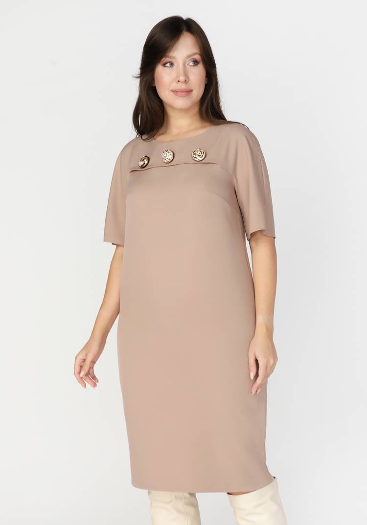 Платье с декором из пуговиц шир.  750, рис. 3