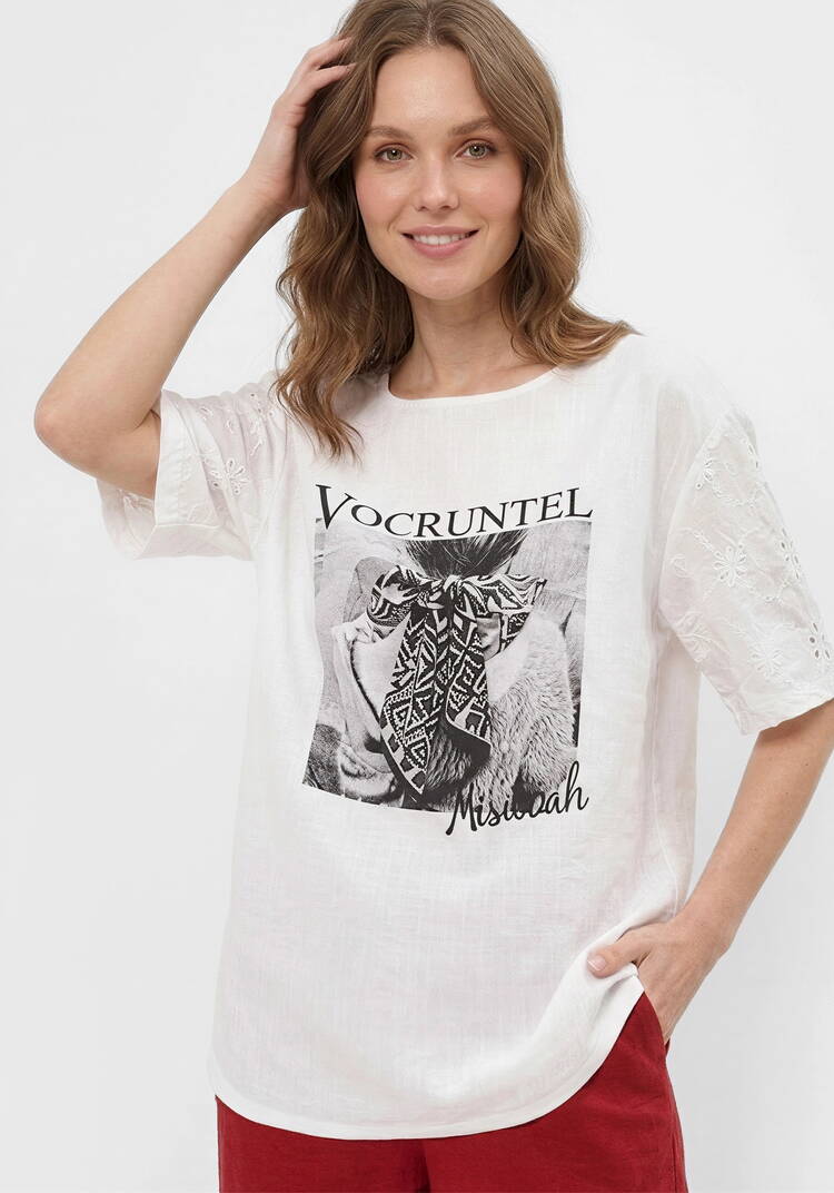 Футболка с шитьем Сандра шир.  750, рис. 1