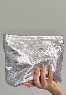 Косметичка Серебристый металлик
