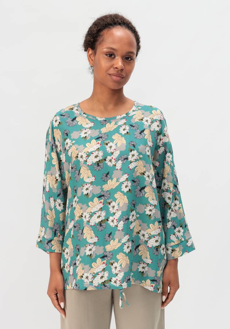 Блуза с принтом Валенсия шир.  750, рис. 14