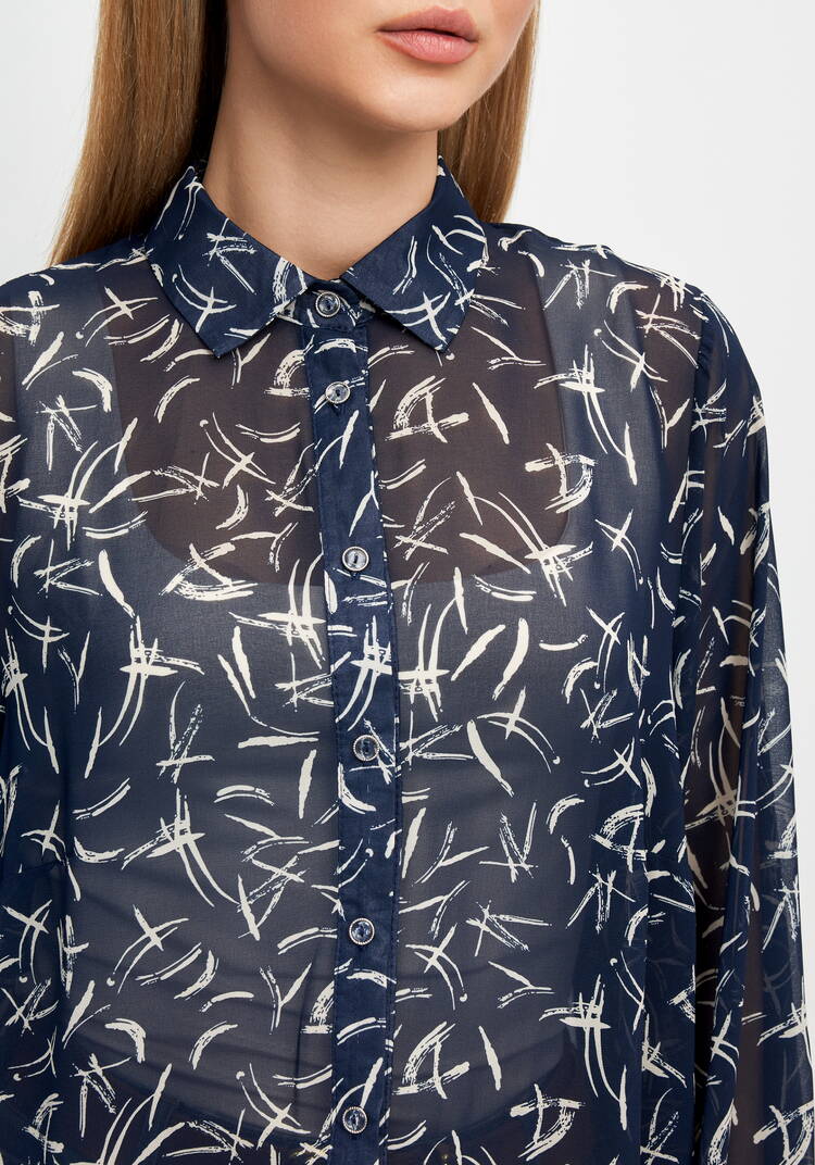 Рубашка из шифона Иветта шир.  750, рис. 16