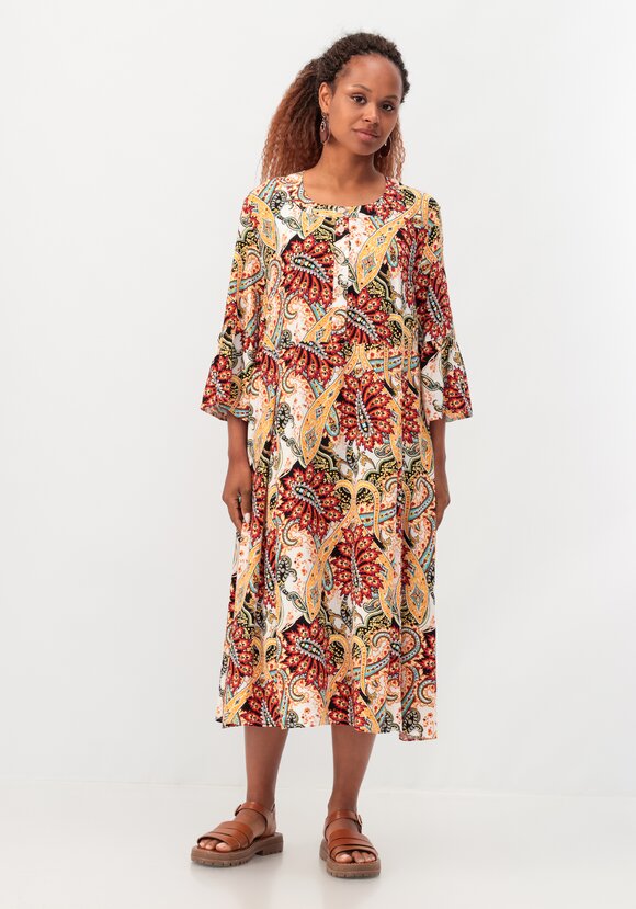 Платье свободного силуэта с рюшей по рукавам шир.  580, рис. 12