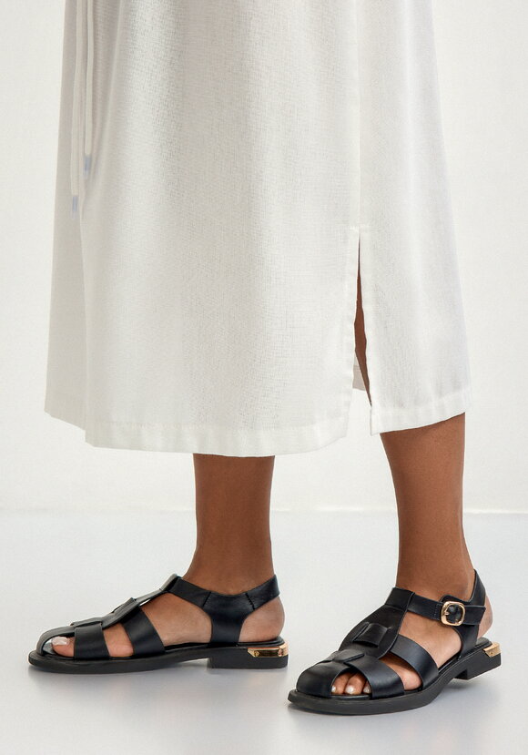 Юбка изо льна свободного кроя шир.  580, рис. 6