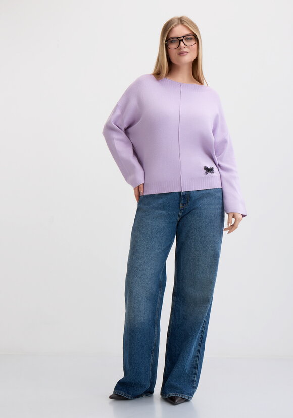 Джемпер с округлым вырезом горловины шир.  580, рис. 8