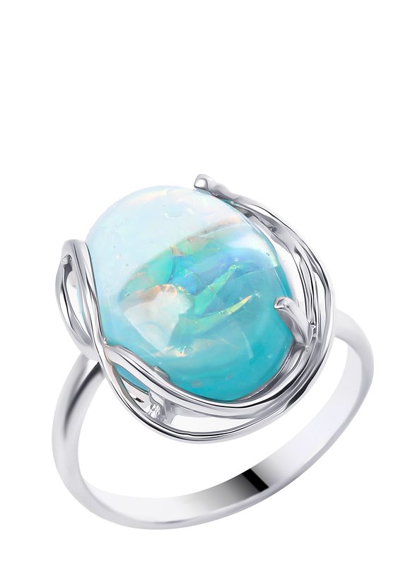 Кольцо серебряное Лина шир.  580, рис. 1