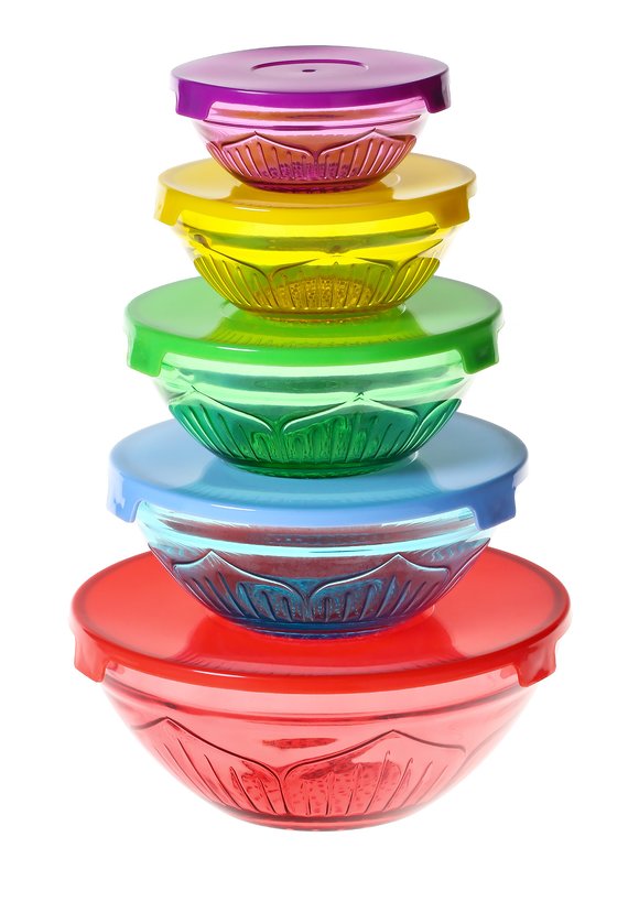 Набор из 10 стеклянных контейнеров с крышками шир.  580, рис. 1