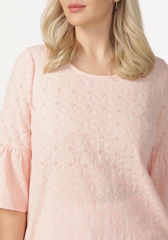 Блуза из шитья с воланом по низу рукава шир.  580, рис. 9