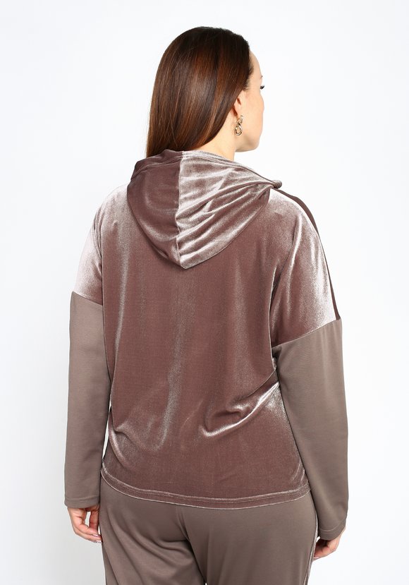 Худи из бархата с капюшоном шир.  580, рис. 10