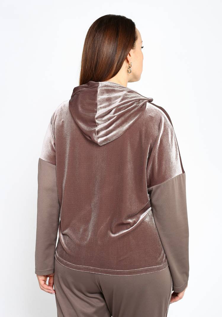 Худи из бархата с капюшоном шир.  750, рис. 10