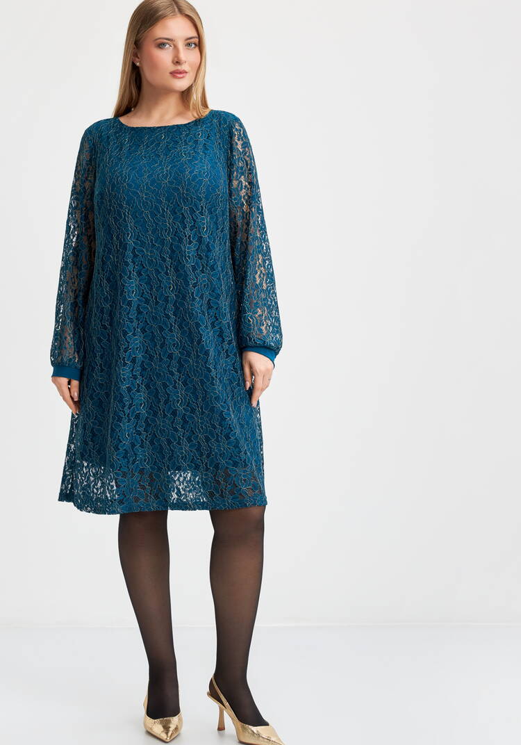 Платье нежные кружева шир.  750, рис. 6