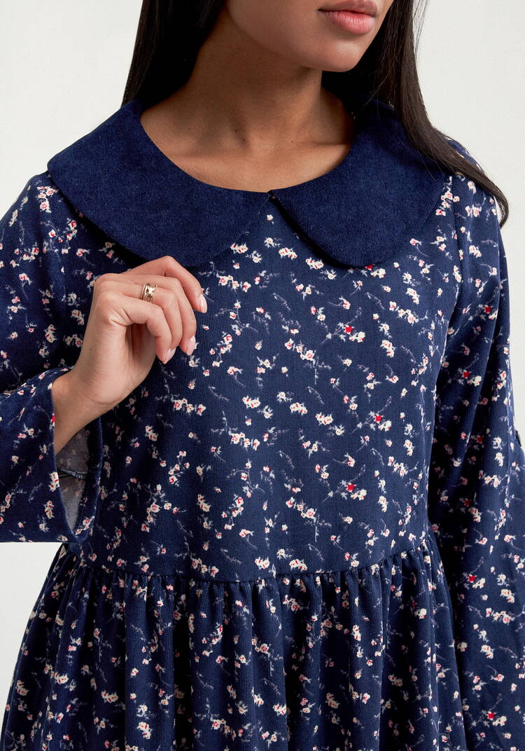 Платье оверсайз с круглым воротником шир.  750, рис. 5