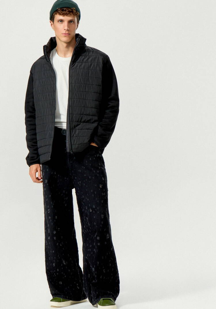 Куртка стеганая с рукавами из трикотажа шир.  750, рис. 12