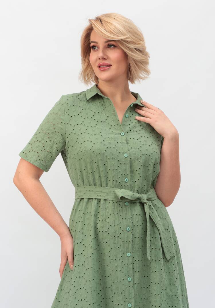 Платье из хлопка с поясом шир.  750, рис. 11