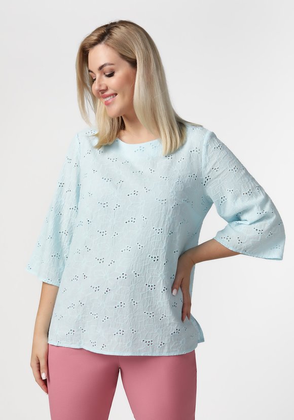 Блуза из ткани шитье шир.  580, рис. 16