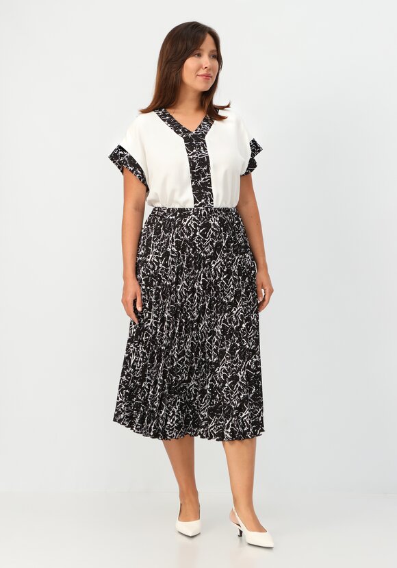 Юбка гофре с геометрическим принтом шир.  580, рис. 7