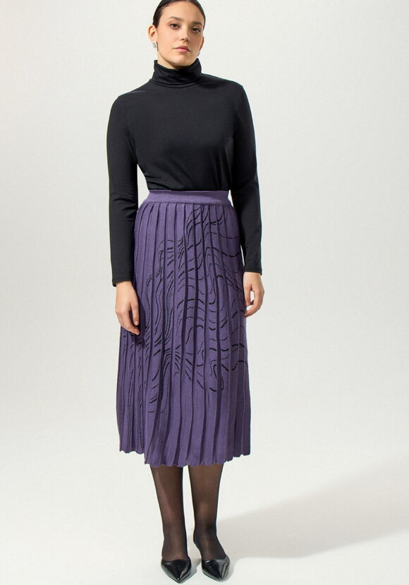 Юбка плиссе с абстрактным рисунком шир.  580, рис. 3