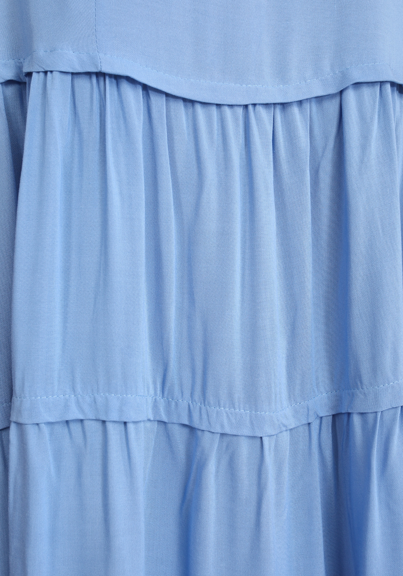 Платье однотонное с двумя ярусами City Code, размер 48, цвет голубой - фото 8