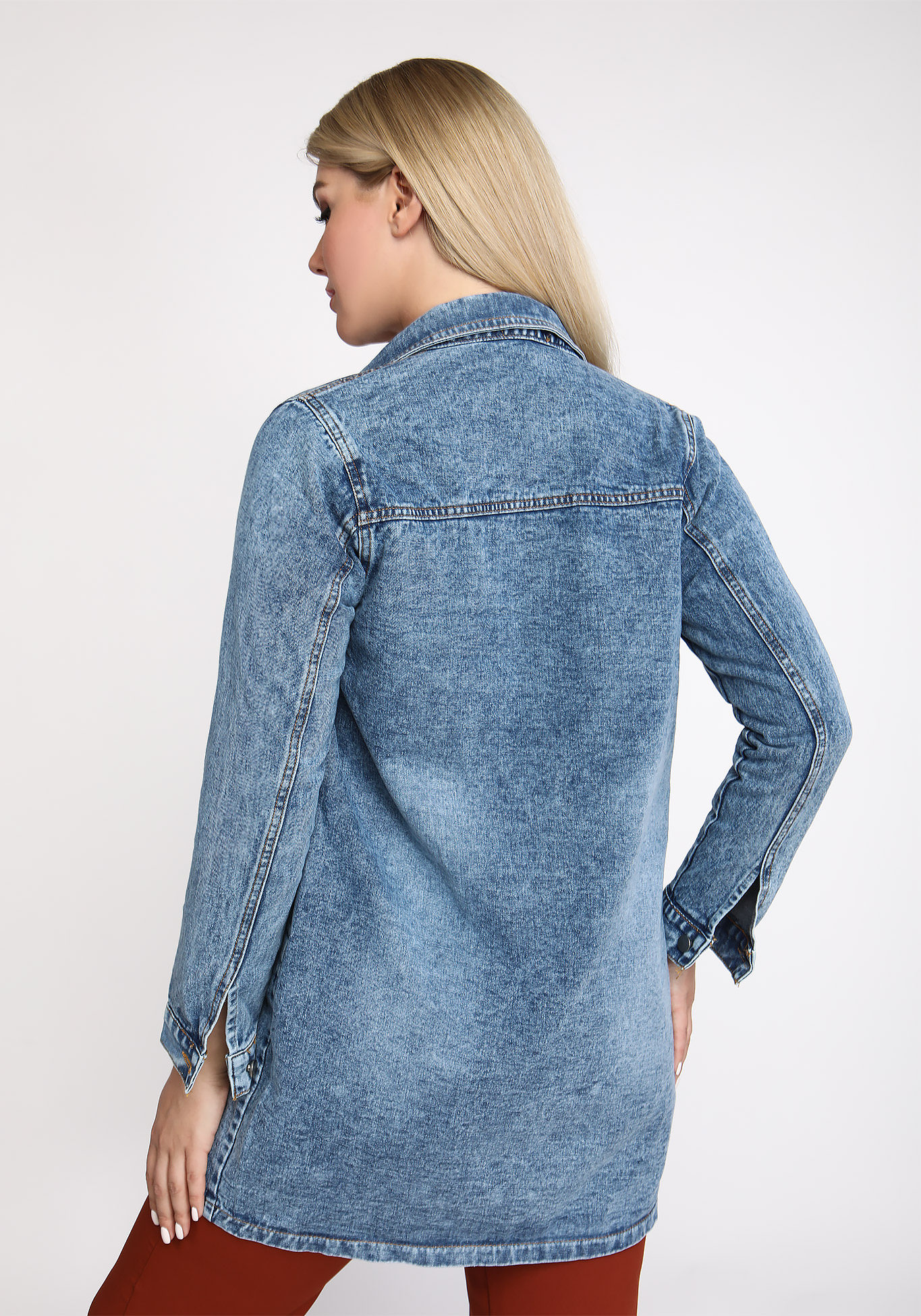 Куртка "Небесное совершенство" Likes, размер 60, цвет джинсовый - фото 3