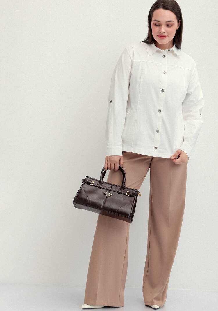 Рубашка хлопковая с патами на рукавах шир.  750, рис. 13