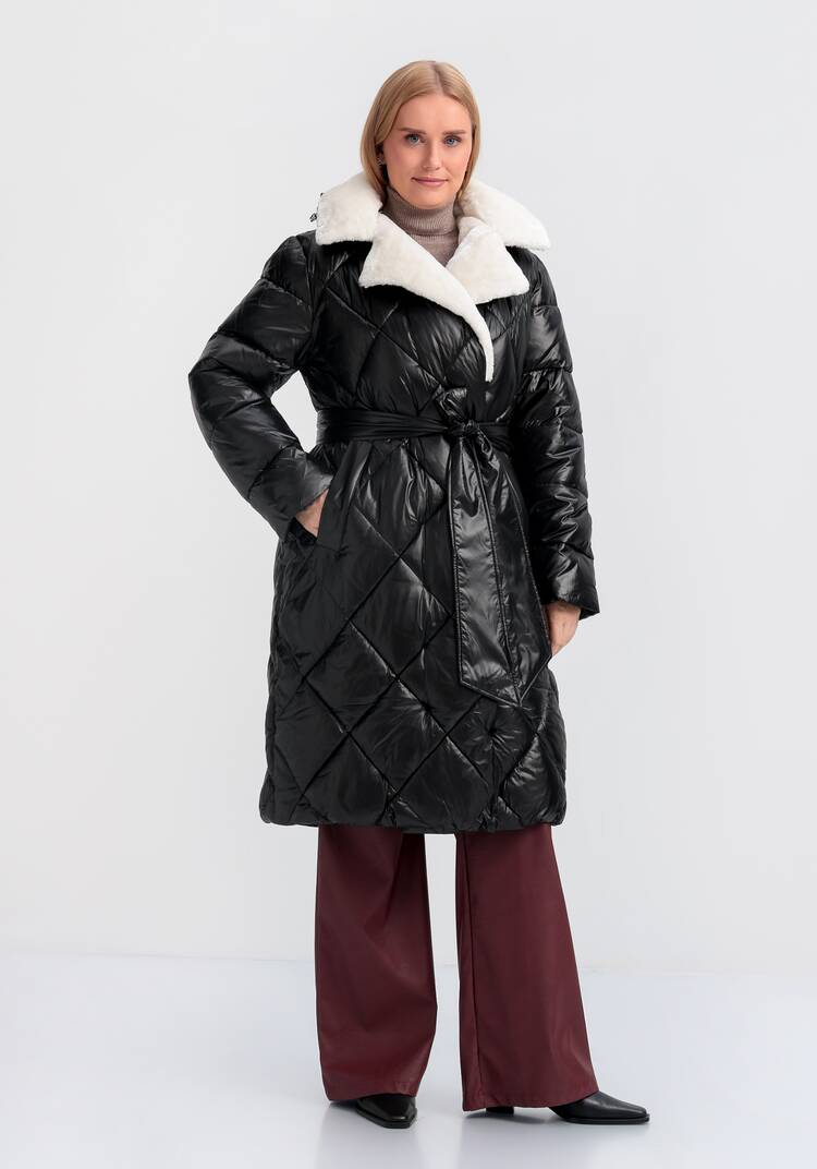 Пуховик со съемным капюшоном Адель шир.  750, рис. 17