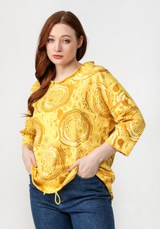 Джемпер с оригинальным орнаментом Моника