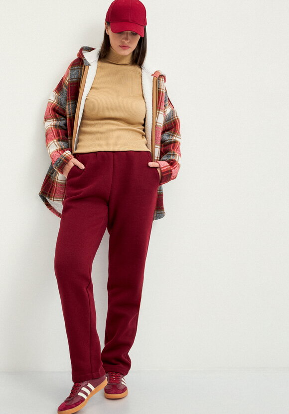 Брюки из футера с начёсом шир.  580, рис. 30