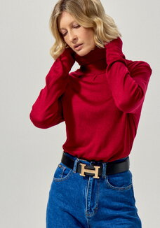 Водолазка с защипами у горловины