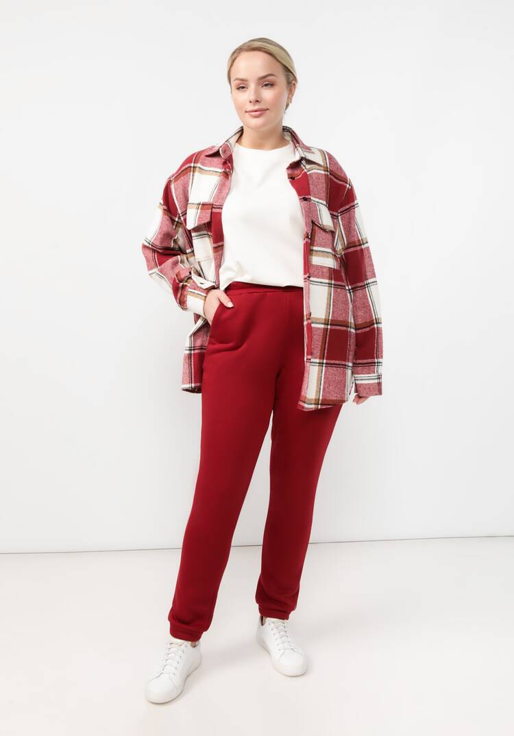 Брюки прямые утепленные на резинке шир.  750, рис. 17