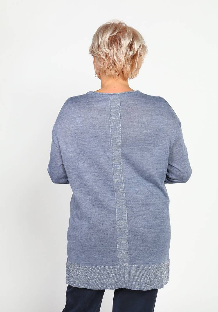 Туника однотонная с люрексом шир.  750, рис. 3