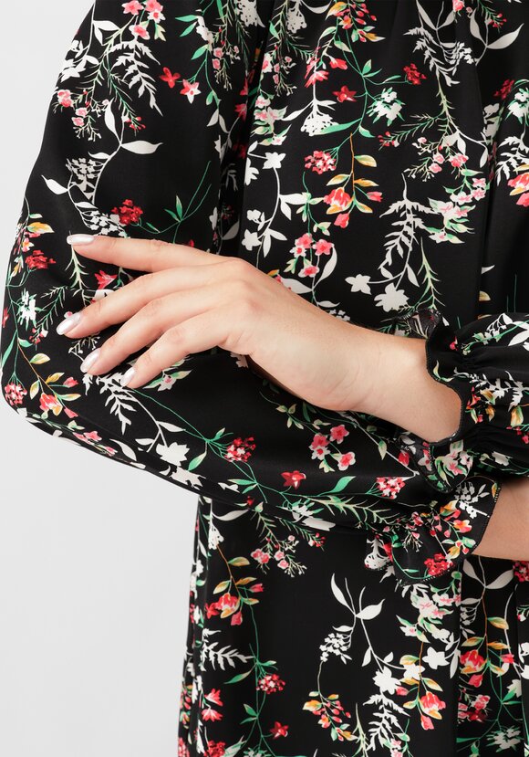 Блуза с цветочным принтом свободного кроя шир.  580, рис. 13