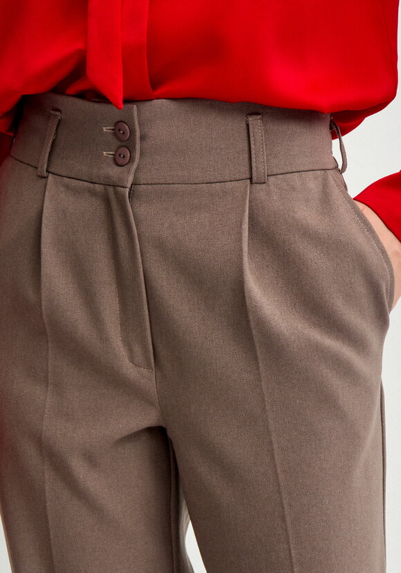 Брюки из костюмной ткани со стрелками шир.  580, рис. 12