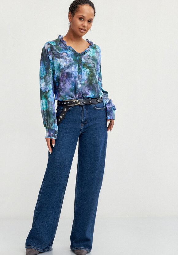 Блуза с потайной застежкой шир.  580, рис. 17