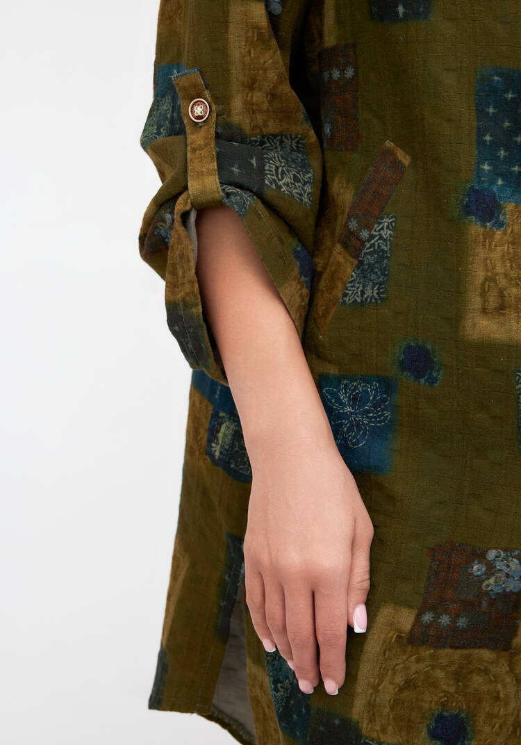 Рубашка женская, удлиненная Илона шир.  750, рис. 6