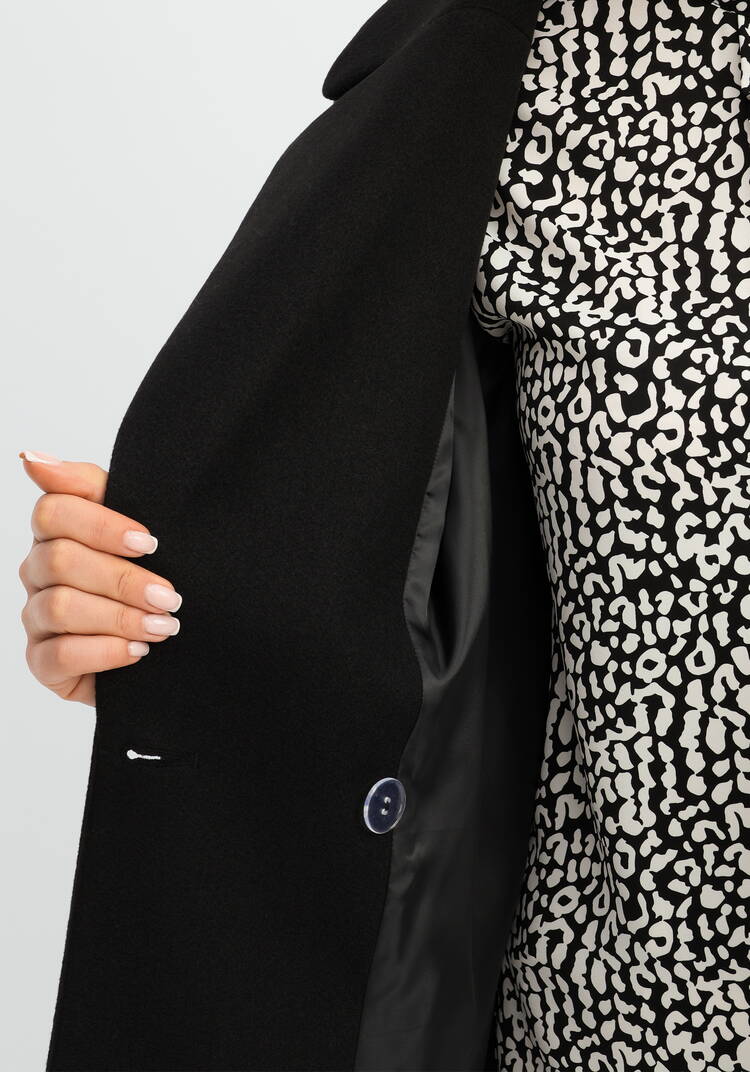 Пальто на подкладе однобортное шир.  750, рис. 31