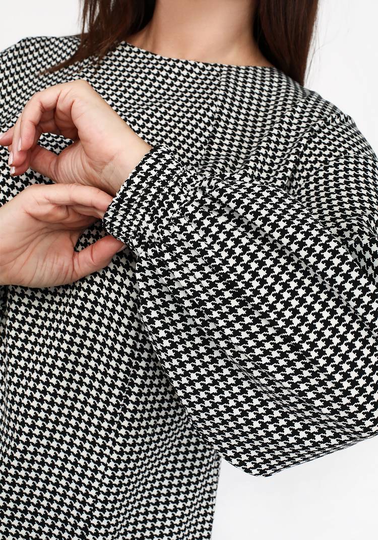 Блуза с принтом и молнией сзади шир.  750, рис. 8