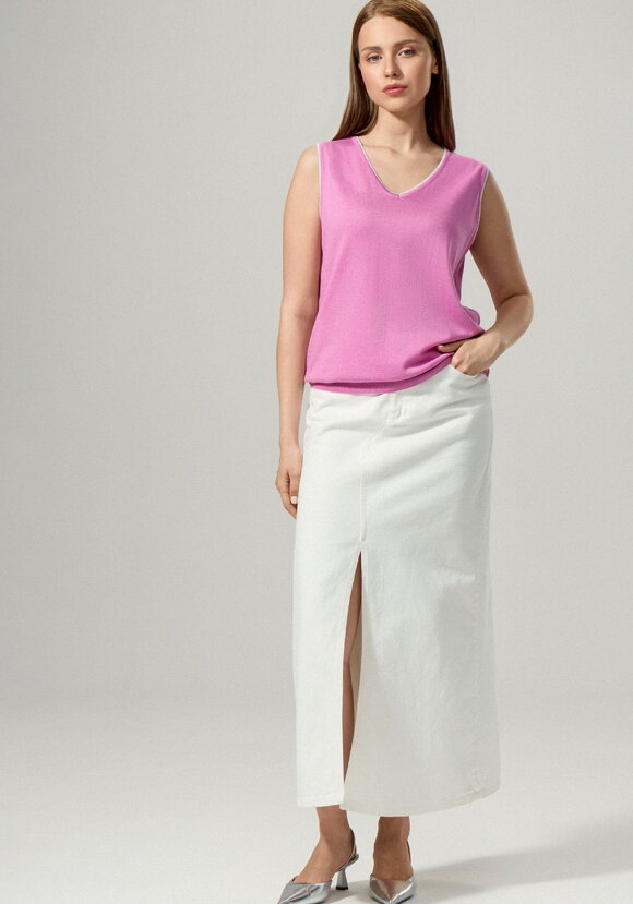 Топ с декором из метанити шир.  580, рис. 55