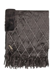 Накидка-палантин с жемчугом и булавкой