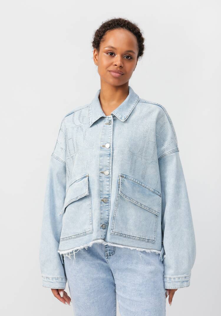 Куртка джинсовая Милана шир.  750, рис. 4