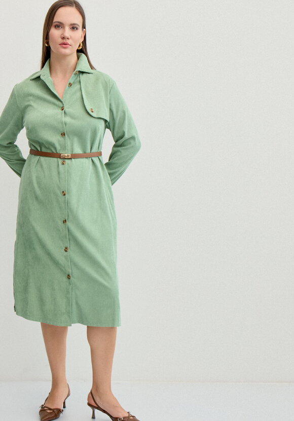 Платье-рубашка шир.  580, рис. 19