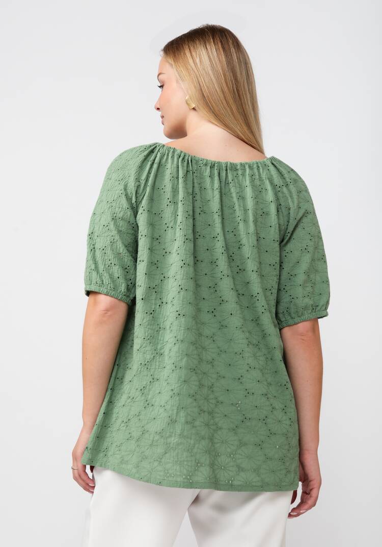 Блуза из шитья свободного кроя шир.  750, рис. 3