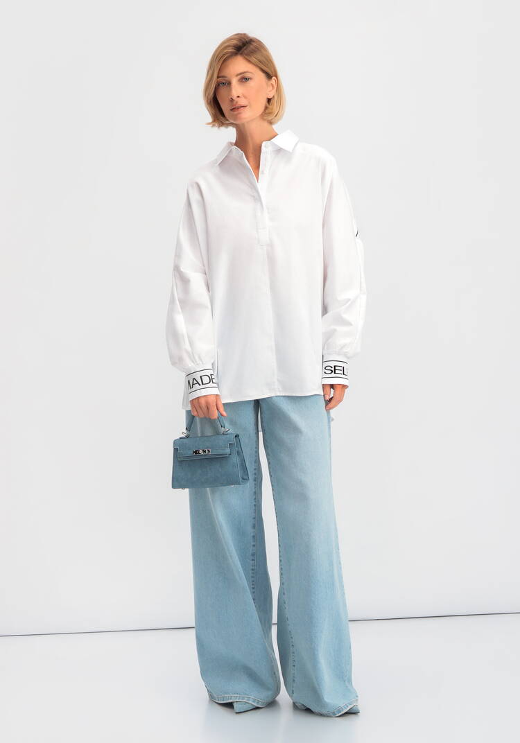 Рубашка с принтом на спине и рукавах шир.  750, рис. 18