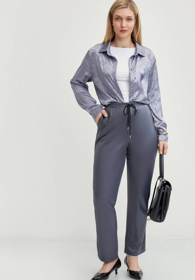 Брюки из трикотажа под кожу шир.  750, рис. 14