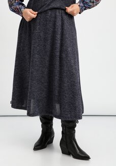 Юбка А-силуэта с кулиской по низу