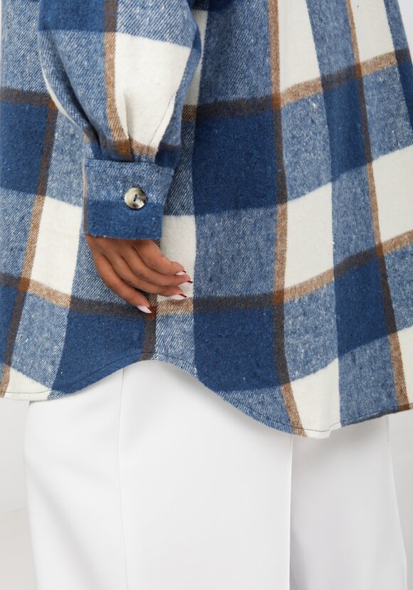 Рубашка удлиненная в клетку Венди шир.  580, рис. 5